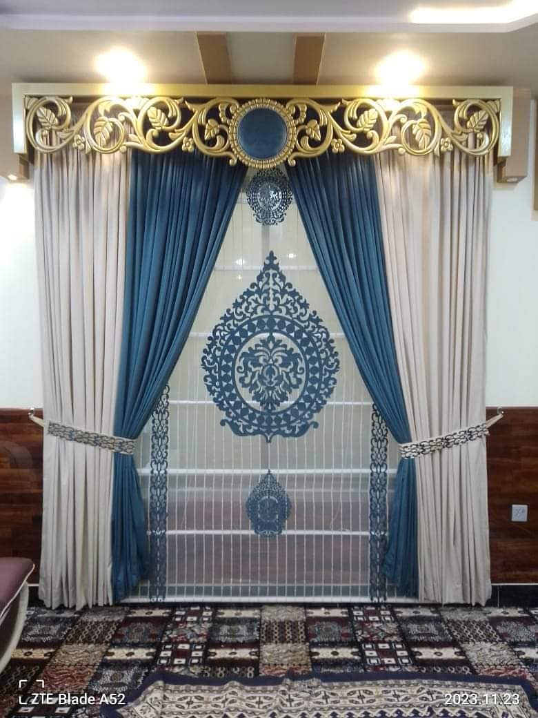 curtains / parday / velvet curtains / roller blinds / wall poshish 1