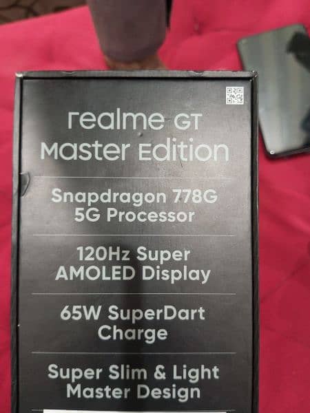 realme gt master 5G with box and charger 1