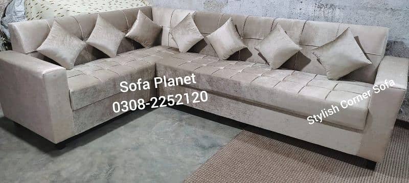 L Shape Sofa Set 5 Seater 8