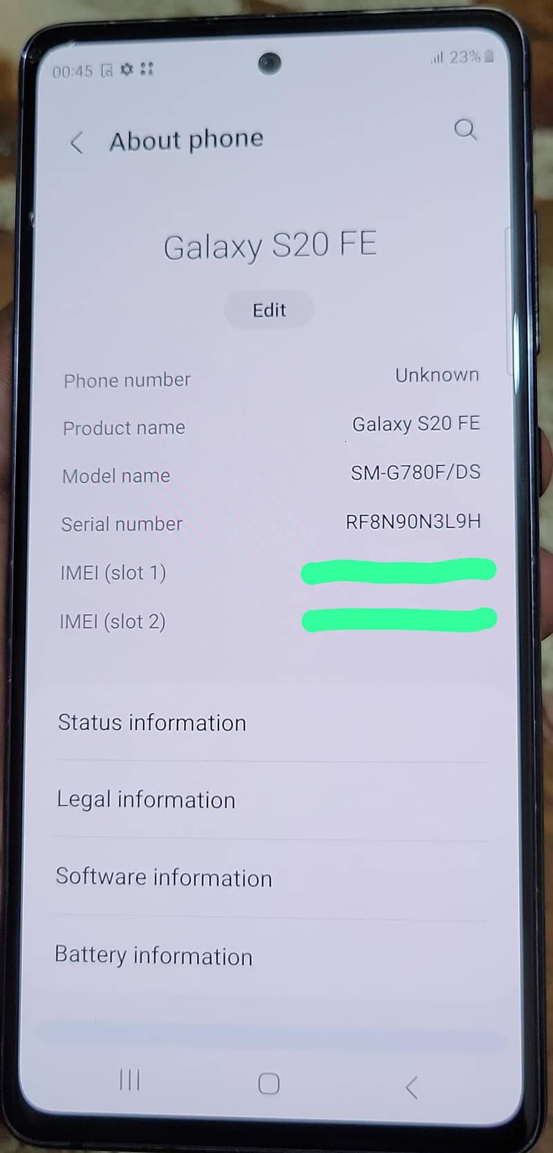 Samsung S20 FE (6/128) Dual Sim PTA Approved 3