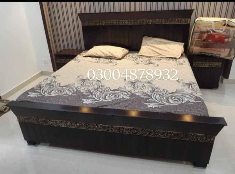 dubal bed/bed set/ wooden bed/ factory rets 3