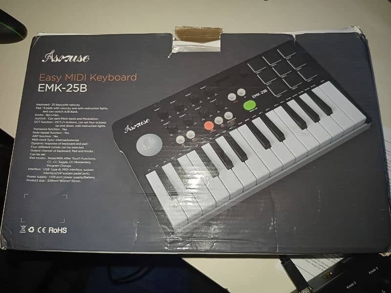 asmuse EMK25B Bluetooth midi keyboard 2