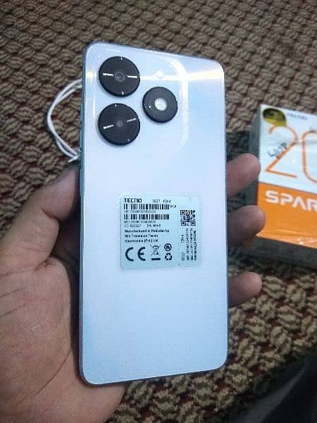 Tecno spark 20c 4+4gb 128gb 2 days use 3