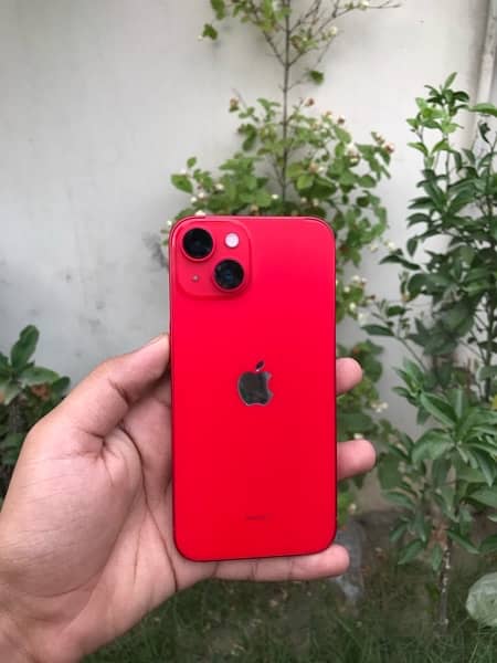 iphone 14 jv 128 gb red color in apple warranty 3