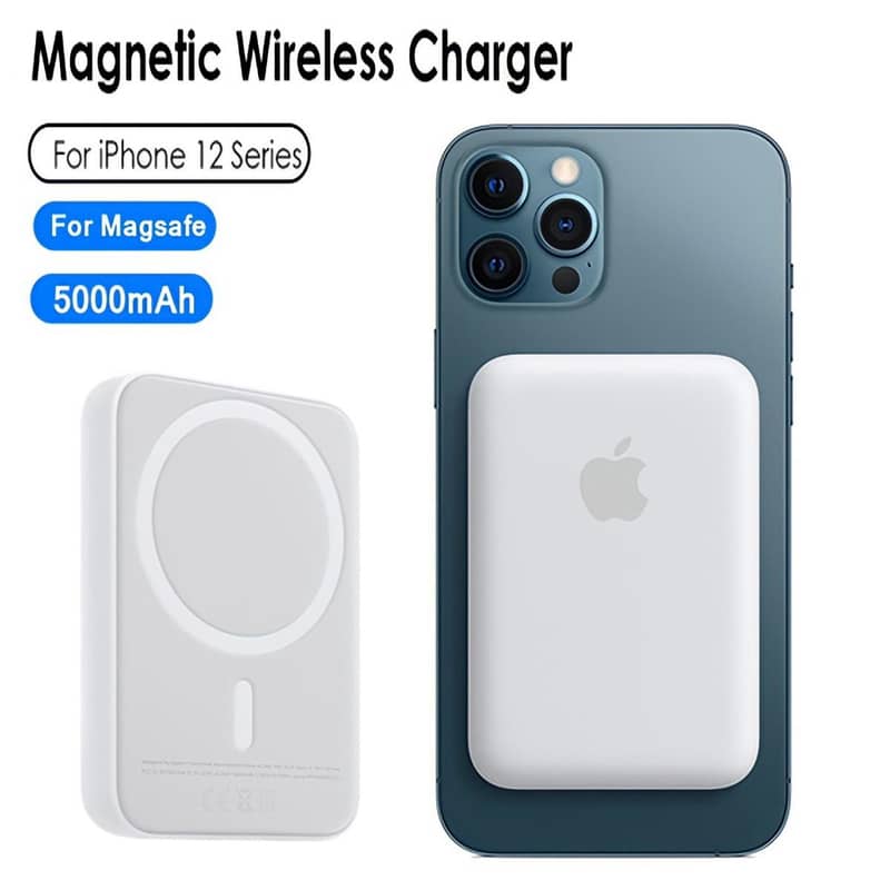 Apple Magsafe Wireless Power Bank For Iphone 5000mah 20w Fast Charging 0