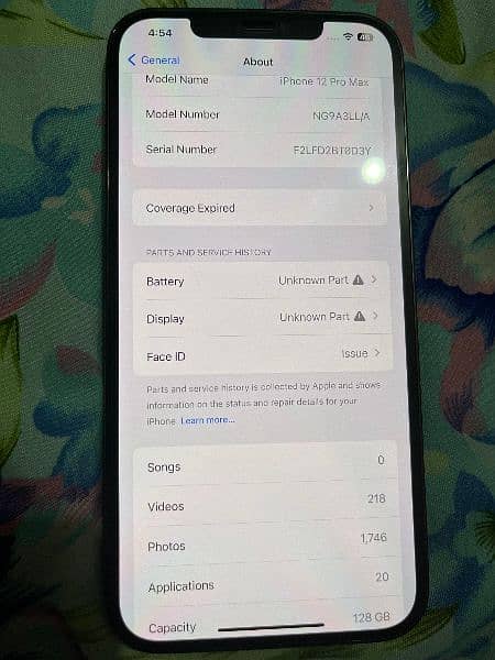 iPhone 12 Pro Max 128 GB Factory Unlocked Non PTA 7