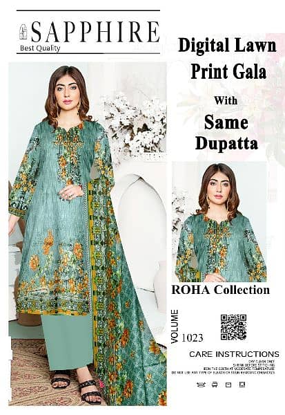 3 Piece Embroided Lawn Suits 4