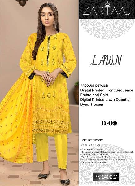 3 Piece Embroided Lawn Suits 19
