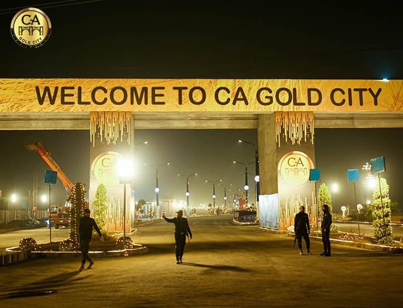 ONLY **20000/-** Per Month 5 Marla Plot Available For Sale In CA Gold City Sialkot On 5 Year Instalments 2