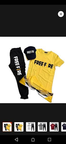 free fire shirt and pant combo 0