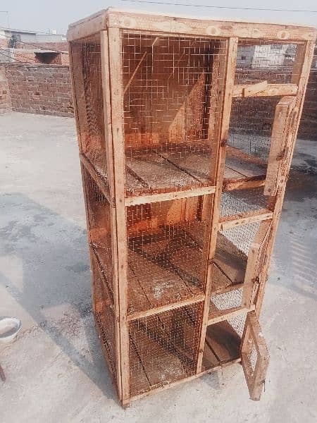 all birds cage 4by 4 size new condition 5