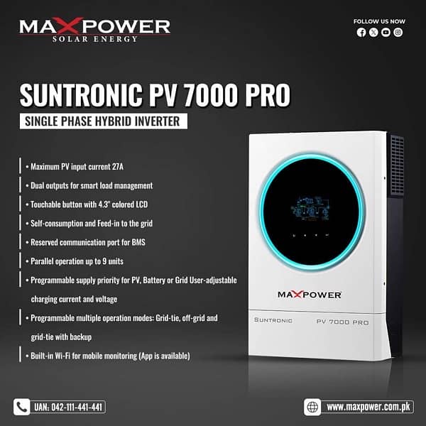 Max power suntronic Pv 7000 pro 0