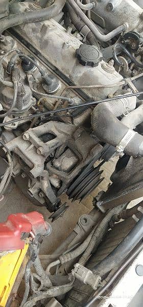 Toyota 7k efi engine with manual gear. complete. less than 500 km 2