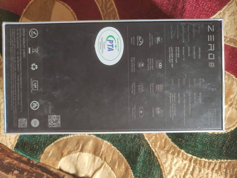 infinix zero 8 with box available for sale in good condition 9