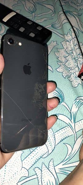 iphone 8 non pta back glass crack all ok 4