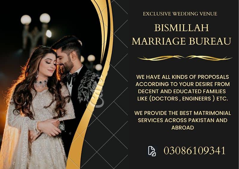 Marriage Bureau , Online Rishta , Shadi Services , Abroad Proposals 0