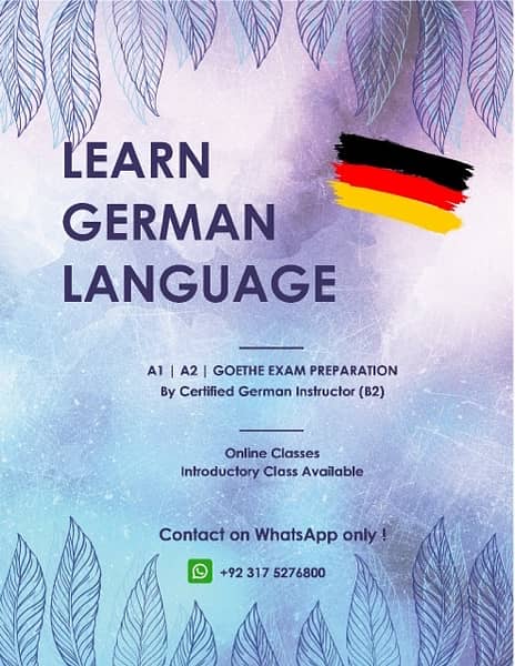 German Tutor Offering A1 & A2 Level Tuitions 0