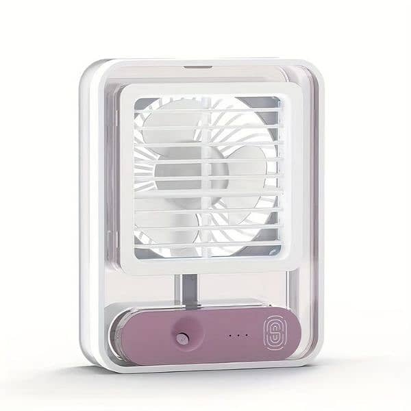 Rechargeable Battery Operated Mini Usb Fan With Mist Water Spray 1