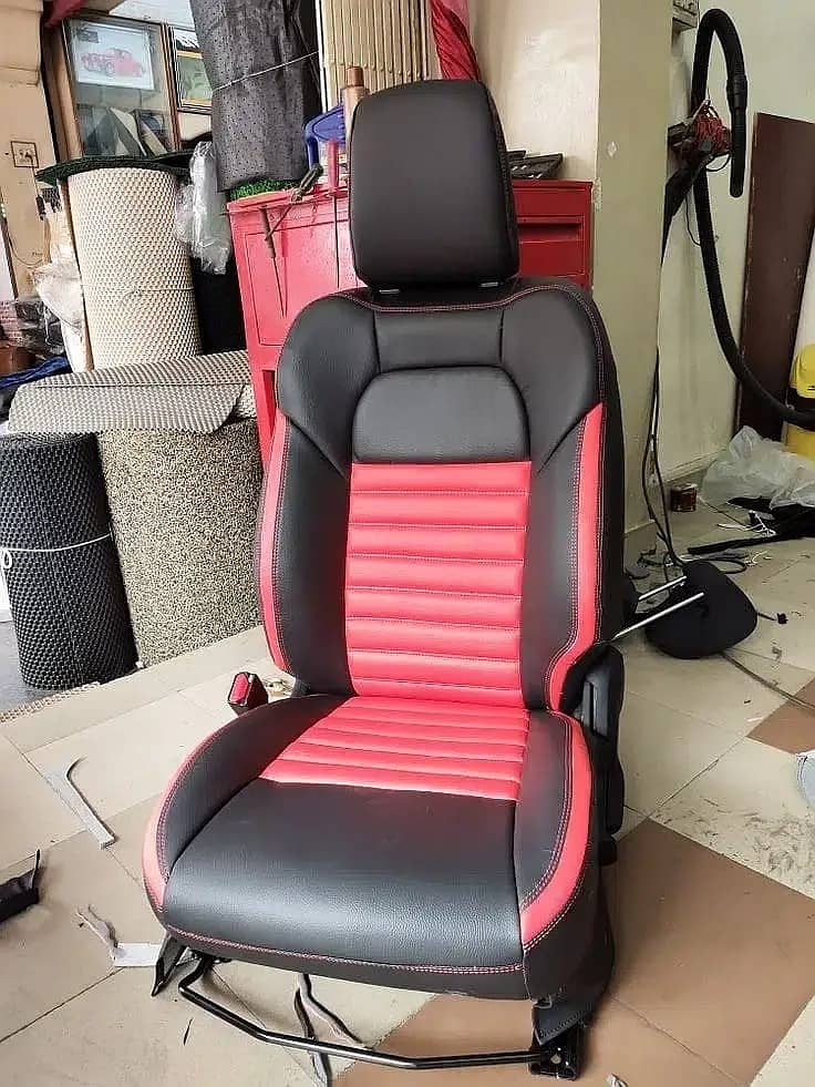 Karachi Biggest Factory of customise Car Seat Covers for honda Toyota 11