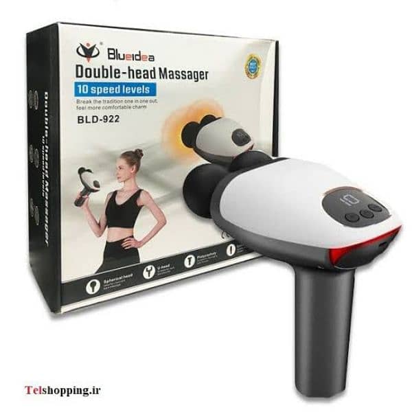 Original Wireless Fascial Gun Double Heads Massager Gun 1