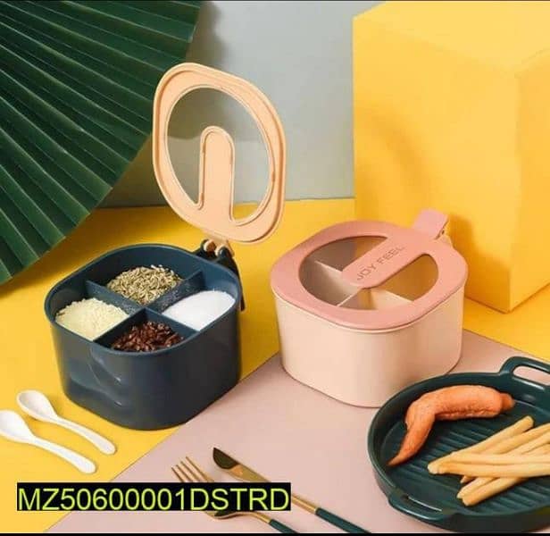 Product Name*: 4 In 1 Partition Kitchen Seasoning Spice Box 1