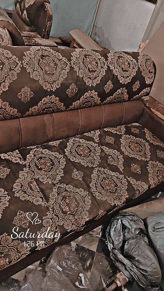 wooden bed  5 seater sofa dresing sheshaa 10