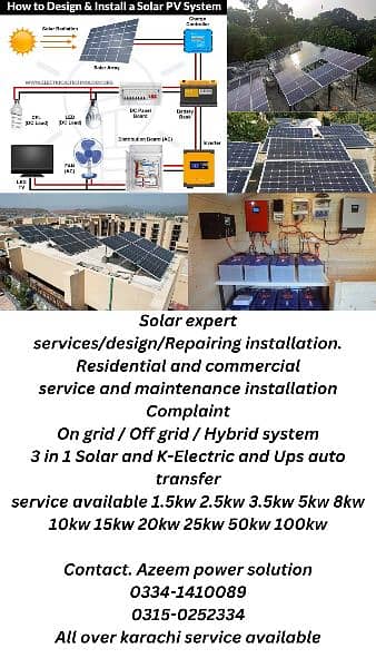 1kw/100kw solar system installed & service residential and commercial 0