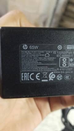 HP 65w Blue pin original slim charger