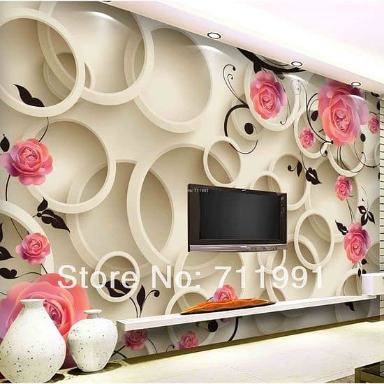 Customize Panaflex Wallpaper | Waterproof Wallpaper | Pasting service 1