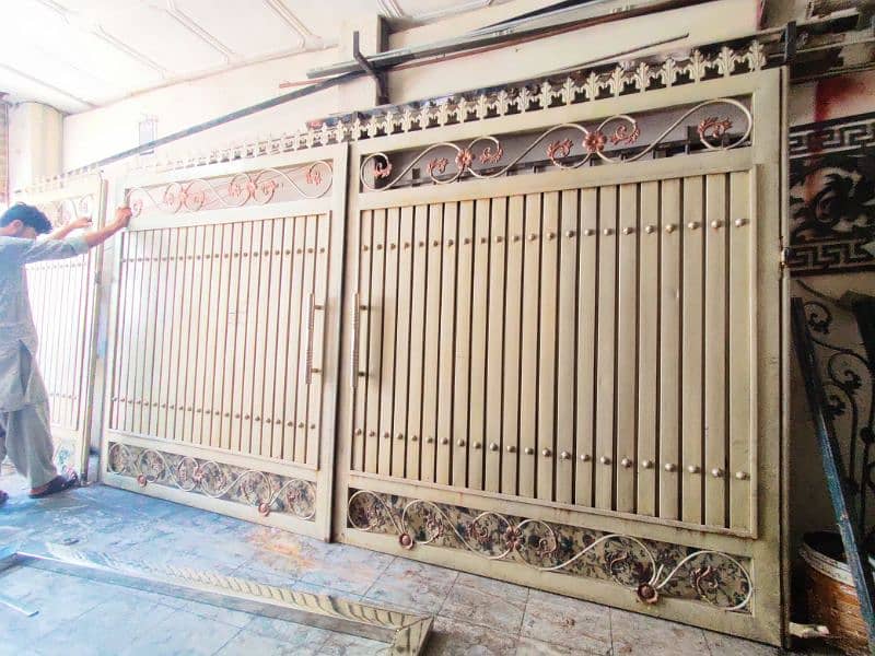 House Double Gate with Single Wicket Gate 2