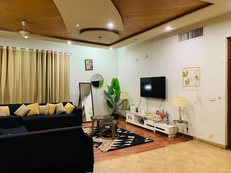 1 kanal brand new type used double storey double unit house available for rent in wapdatown phase 1 residential house. tiled flooring leatest modern stylish house 0
