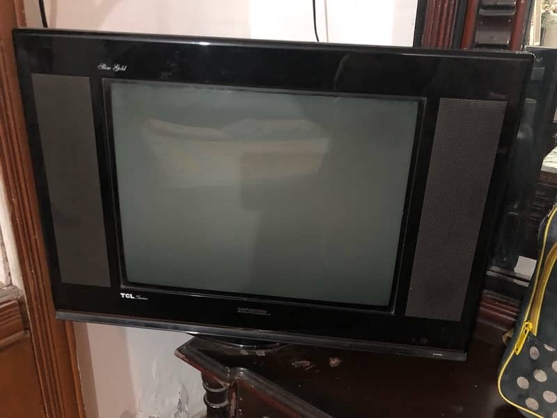 nobel tv 21inches in very gud condtion smart tv with tv trolley 0