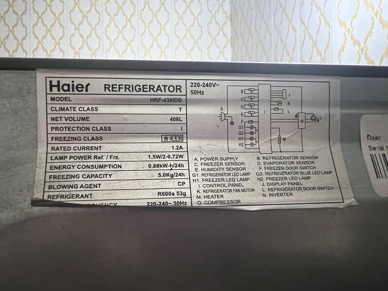 Double Door, Refrigerator under warranty just like new 8