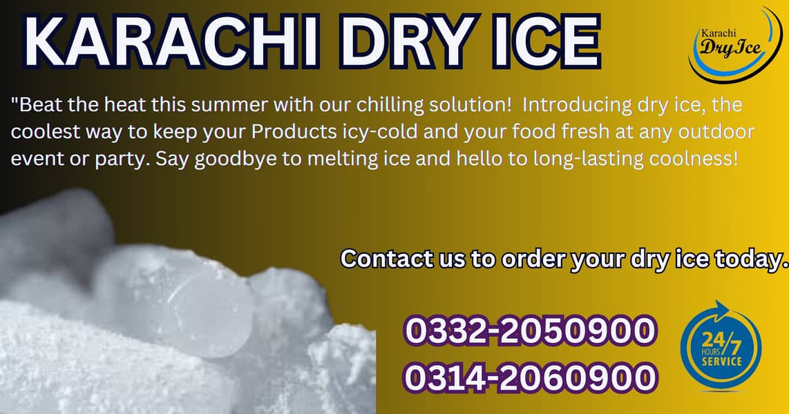 Dry Ice/Ice/Dry Ice Delivery all over karachiservices available 13