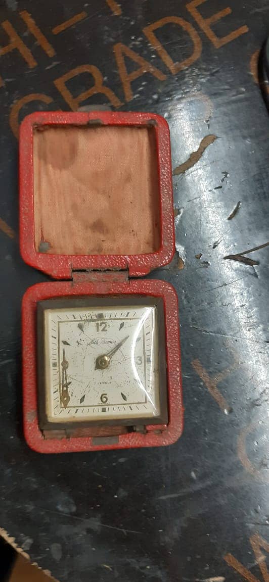 table clock old antique 3