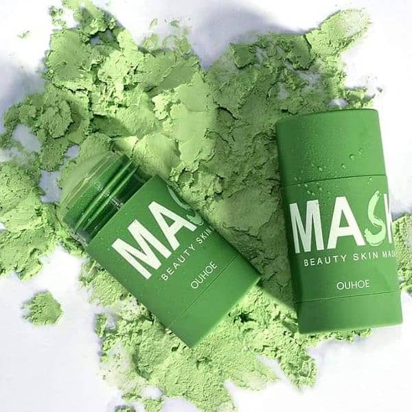 2Pcs Green Tea Stick Mask,Green Tea Deep Cleanse Mask 1