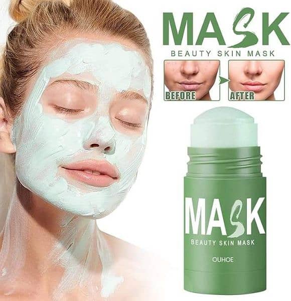 2Pcs Green Tea Stick Mask,Green Tea Deep Cleanse Mask 2