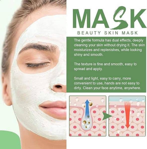 2Pcs Green Tea Stick Mask,Green Tea Deep Cleanse Mask 3