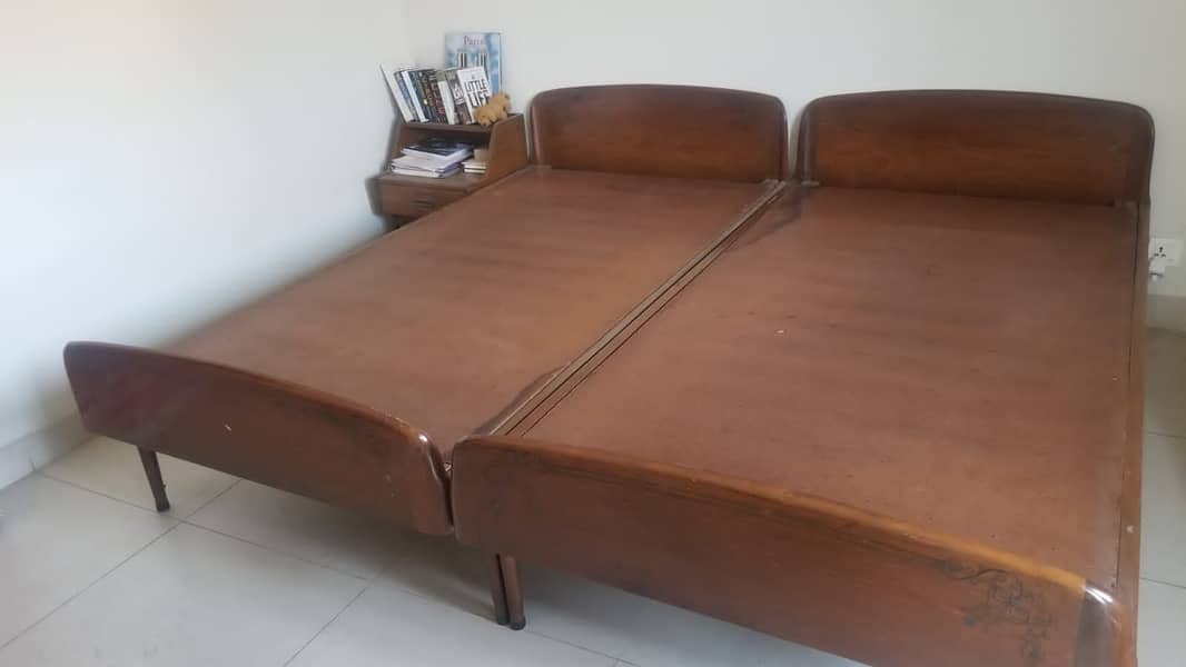 Single Bed Set With Side Tables 1