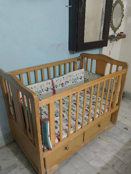 Used Wooden Baby Cot 0