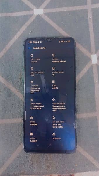 realme 5i 4/64 urgent for sale 10/8 condition 1