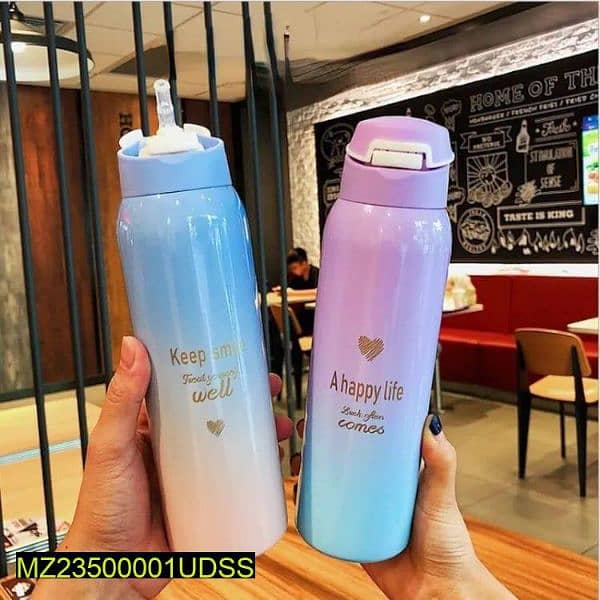 Stainless steel sports Thermos water bottle 500ml 3