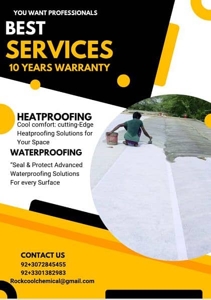 Roof Heatproofing WaterProofing and Bathroom Tank Leakage 0