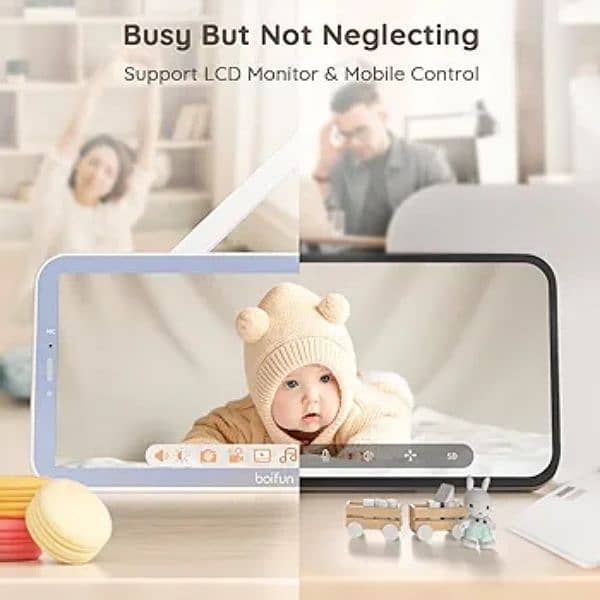 Smart vedio Baby Monitor Camera HD 5 inch display 3