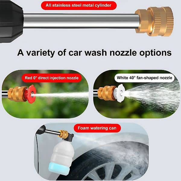 PORTABLE HIGH PRESSURE CAR WASHER (2 BATTERY) AUTO Start -- WARRANTY 2