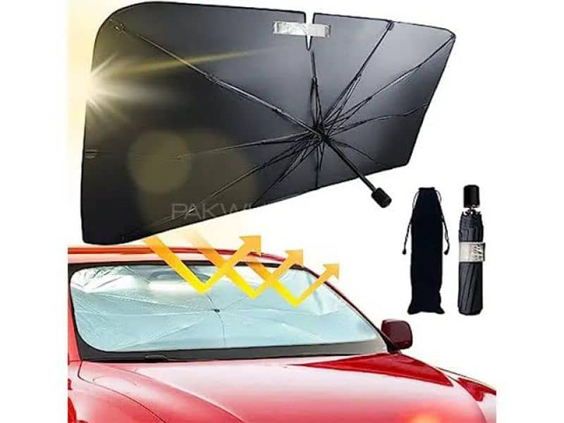 Car Sun Shade Cover Umbrella Windshield Cover for UV Reflecting 1