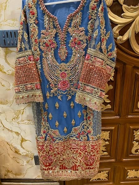 Maryum N Maria Original Blue & Red Dress Formal/Semiformal for Wedding 1