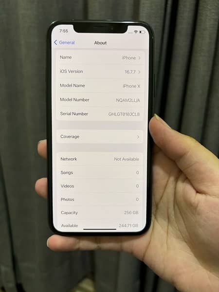 iphone x 256gb pta approved 85% battery health 1