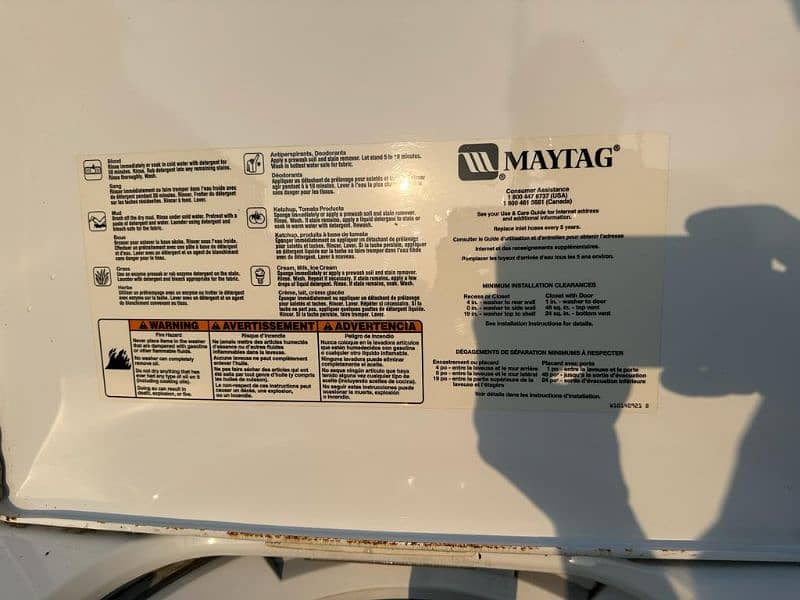 Maytag washing machine 6