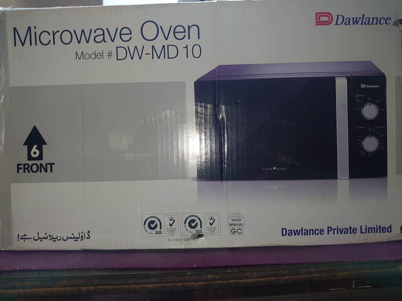 Dawlance microwave oven dw_md 10 for sale 1